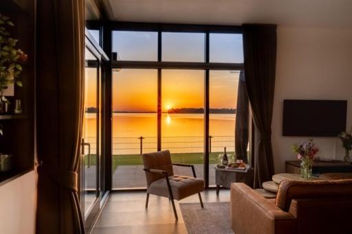 Luxus Cube Meerblick Veluwemeer Am Strand In Erster Reihe Hulshorst Eksteriør bilde